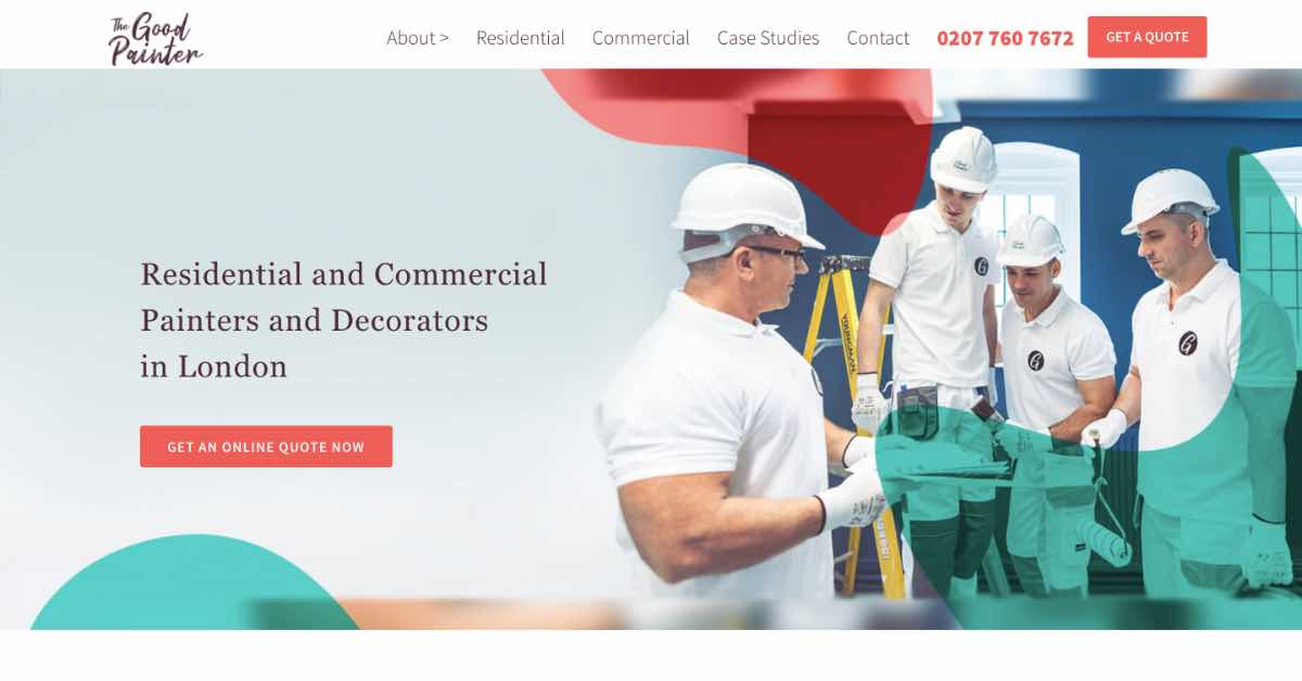 The Good Painter Website Example