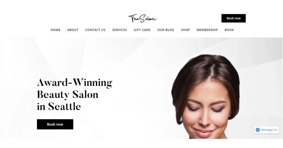 The Salon - Salon Website Examples