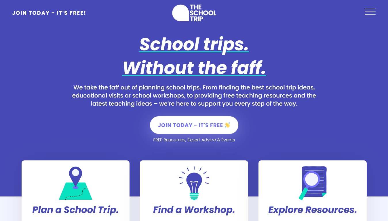 The School Trip - School Website Example