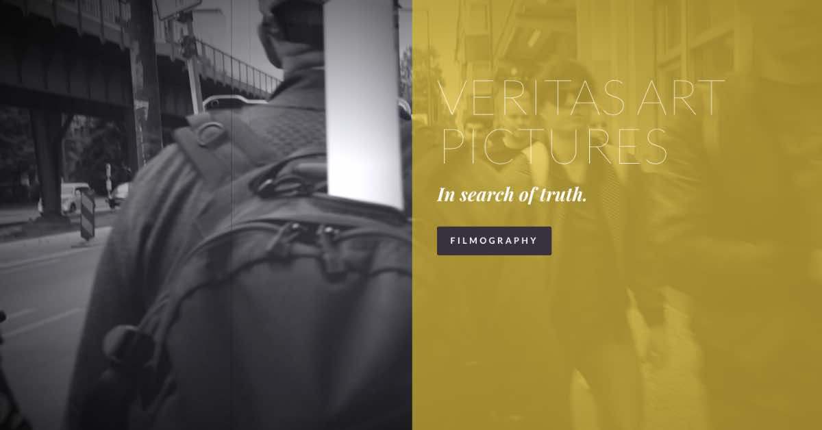 Veritas Art Pictures Videographer Website Example
