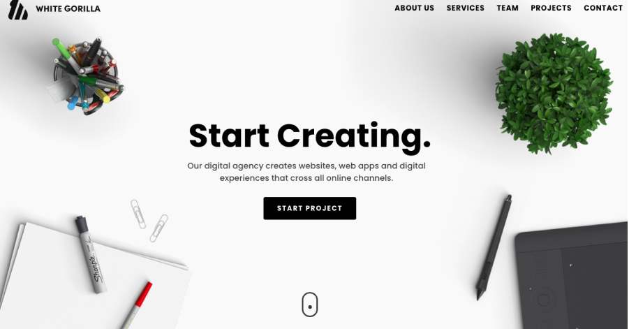 xuva modern website example