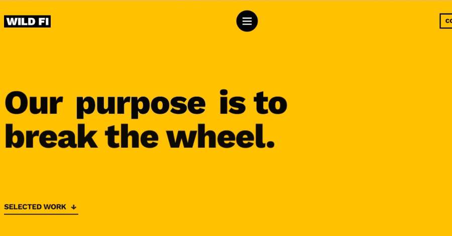 Wild Fi - Yellow Website Examples