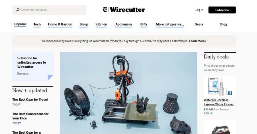 Wirecutter - Affiliate Website Examples