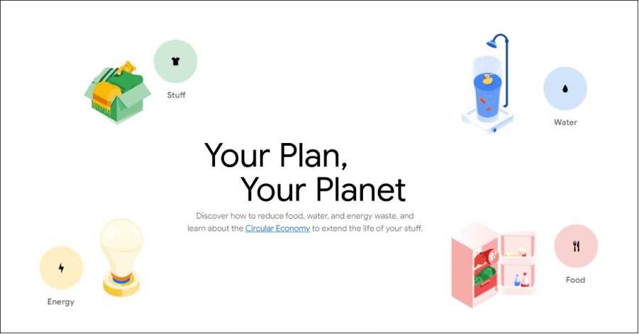 Your Plan, Your Planet - Animated Website Examples
