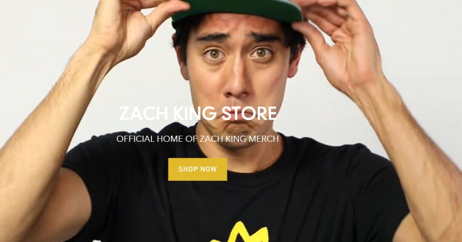 Zach - Influencer Website Examples