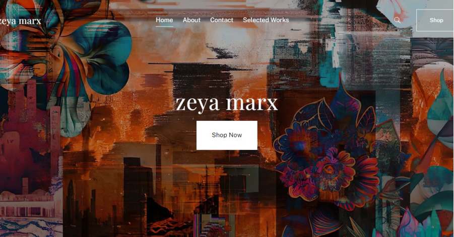Zeya Marx - Futuristic Website Examples