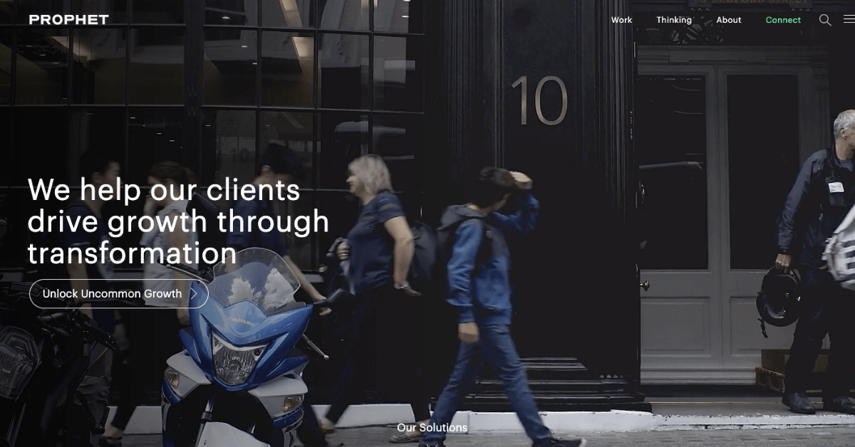 Prophet Website Design